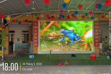 Màn hình LED sân khấu trường học – Giải pháp trình chiếu hiện đại cho hội trường và sự kiện giáo dục